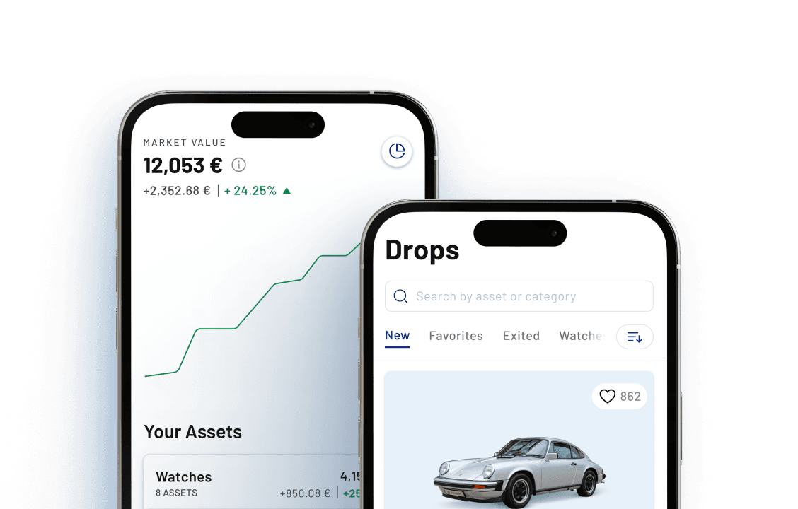 Images of open wallet and open drops page